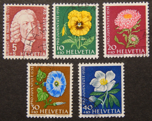 Schweiz 1958 pro juventute - schweiz, 1958: