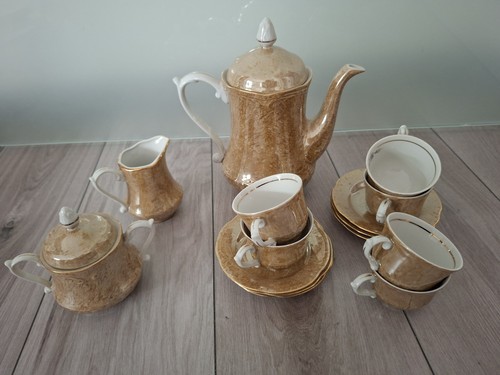 Kaffeeservice creme gold - , 15