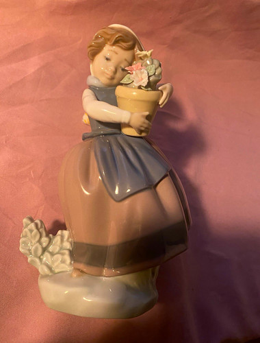 Porzellan figur mädchen mit - porzellan,