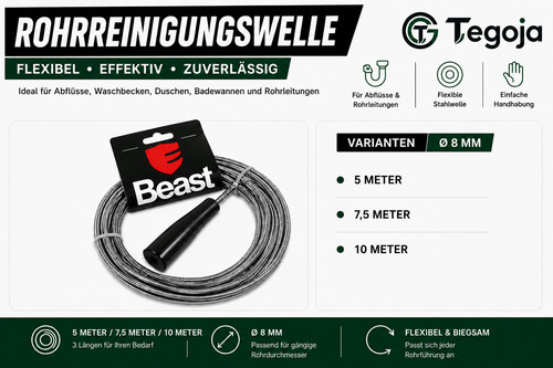 Rohrreinigungswelle