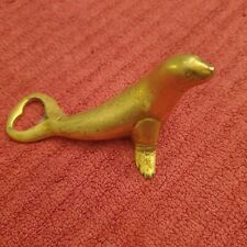 Flaschenöffner Seehunde  Messing