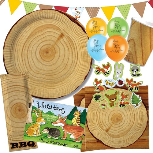 Wald holz geschirr deko - wald,