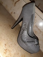 *Kayla* High Heels Pumps beige/grau,  NEU ohne Karton Gr.37