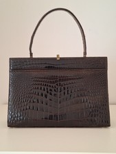 Vintage Handtasche Krokodil