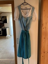 Midi Dirndl Weiß Türkis