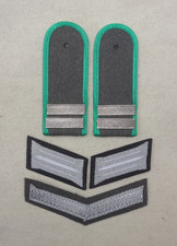 NVA Stabsgefreiter Schulterstücke Winkel Grenztruppen DDR Grenze Uniform GT