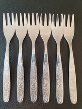 6 Kuchengabeln wie Jagdmotiv Diana DDR Besteck ABS 