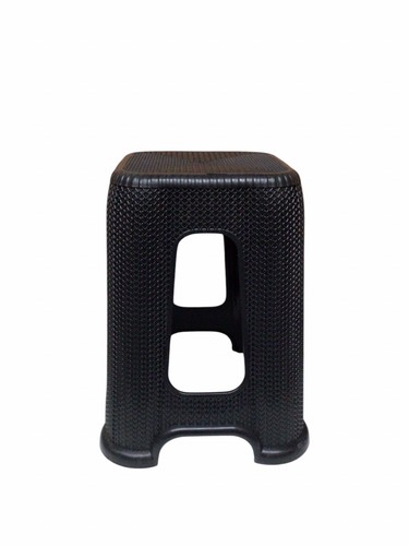 Kunststoff rattan optik hocker - optik,