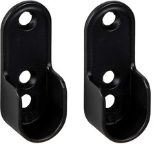 2x Schrankrohrlager schwarz