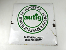 Email Schild Emaille Autig Autoteile  Werbeschild  50x50cm Metallschild Mä-73