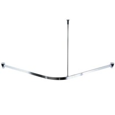 RIDDER Duschstange Universal 90x90x90 cm chrom Schiene für Duschvorhang