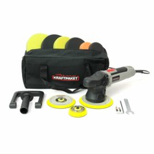 Dino KRAFTPAKET 9mm Exzenter Poliermaschine Set + 75/125/150/mm Teller 16-Teile