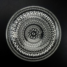 Nuutajärvi / Iittala Glas Untersetzer Serie Tauperle / Kastehelmi Oiva Toikka