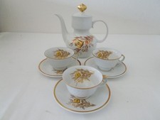 Kaffeeservice Restservice  REICHENBACH Carstens Thüringen 7tlg Rose gelb