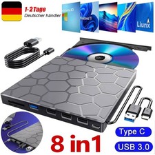 8 IN 1 USB 3.0 Externes CD/DVD
