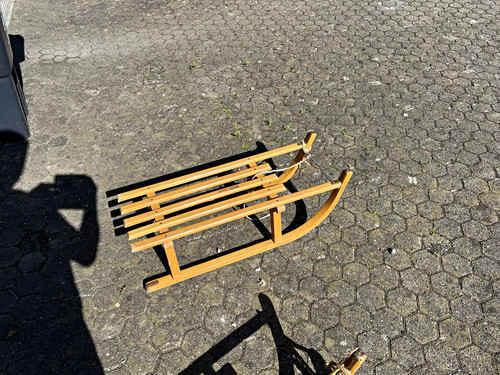 Rodel holzschlitten aus holz - rodel,