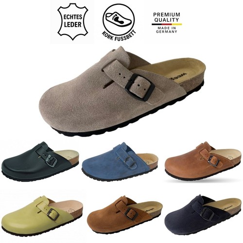 Leder clogs hausschuhe - clogs, damen