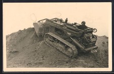 Foto-AK Bucyrus Eric Raupe schaufelt Erde 