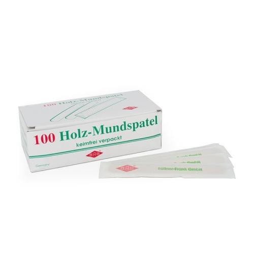 Mundspatel holz einzeln 100 - mundspatel,