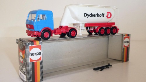 Herpa 811115 silo sattelzug - mb, silo-sattelzug