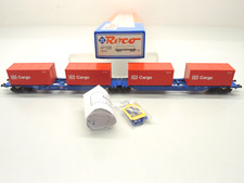 Roco 47103 HO Doppel-Containertragwagen DB Cargo AC~ Achsen KKK unbespielt OVP
