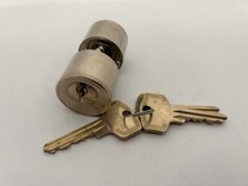 DOM 32/32 Rundzylinder Rundschloss mit 3 Schlüssel alte Bauform o. OVP