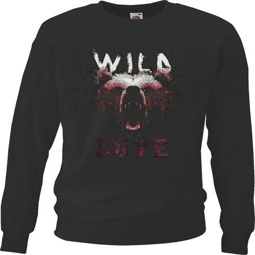 Sweatshirt wild love wolf - sweatshirt,