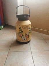 alte große Milchkanne ,Bauernmalerei Blumen",e bemalte Milchkanne , Milchkanne