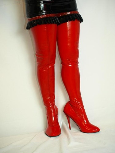 High heels stiefel - heels,, lack-pu