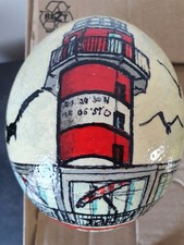 Straussenei handbemalt  -