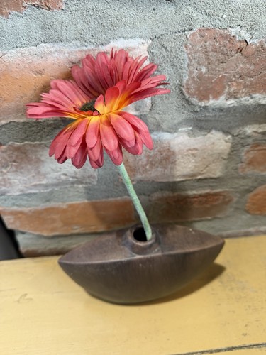 Ikebana keramik vase braun - ikebana,