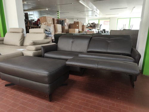 Leder sofa sitzer mit - 2,