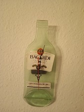 Barcadi Reklame Uhr Deko Sammler geschmolzene Flasche