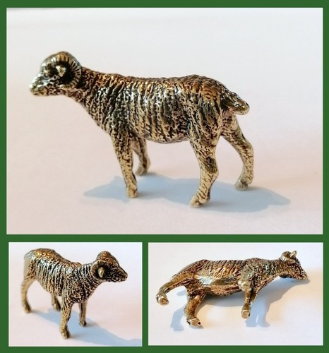 Messing figur schaf schafbock - messing,