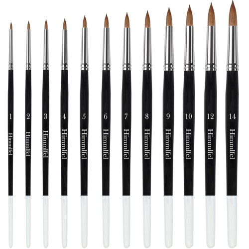 Runde pinsel set stück - ,