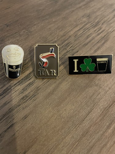 Drei guinness anstecknadel - guinness,