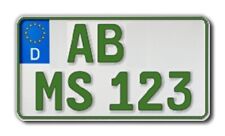 1 Kennzeichen GRÜN 240 x 130 mm|Traktor | Anhänger |Steuerbefreit|Leichtkraftrad