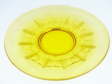 SELTENE ART DECO GLASSCHALE OBSTSCHALE  KUCHENPLATTE VSL VAL SAINT LAMBERT