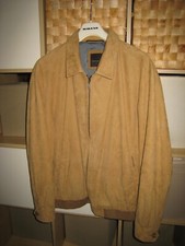 Pierre Cardin Amaretta Vintage braune Wildleder- optik Bomberjacke Herren Gr. 27