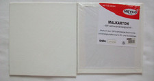 4x Malkarton für Öl- und Acrylfarben 15 x 15 cm - Maltuch 100% Baumwolle - Meyco