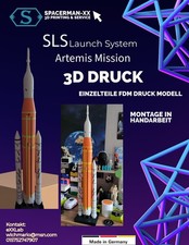 NASA/ Artemis Mission - SLS  Rakete +++Top 3D Druck  + Standfuss neu!