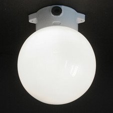 Kugel Lampe Porzellan Leuchte Milchglas weiß für Decke Wand Flur Keller Hof +  