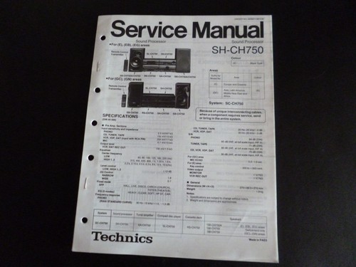 Original service manual - original,