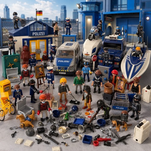 Playmobil polizei konvolut - polizei, |