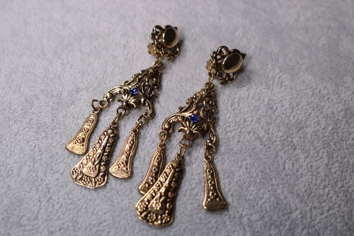 Vintage ohrclips goldfarben - vintage,