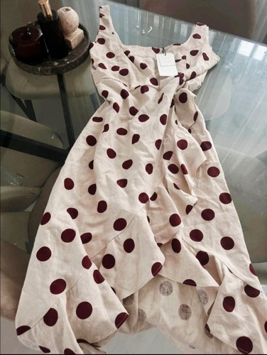 Zara midikleid mit - mit, volant