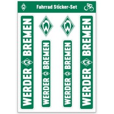 SV Werder Bremen Aufkleber Fahrrad 6er-Set Fahrradaufkleber Werder Fanartikel