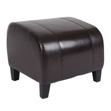 Hocker Sitzwürfel Sitzhocker Emmen, Leder + Kunstleder, 37x45x47cm