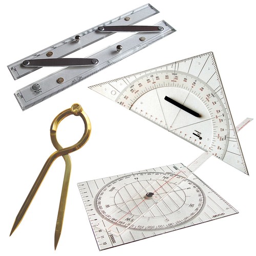 Navigationsbesteck komplett - ,
