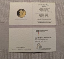 Echtheitszertifikat 20 Euro